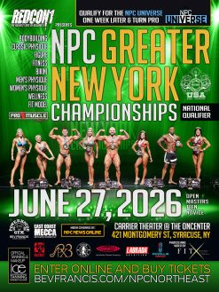 2026 NPC GREATER NY CHAMPIONSHIPS<br><br>JUN. 27, 2026