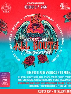 2026 NPC/IFBB PRO ALL SOUTH CHAMPIONSHIPS<br><br>OCT. 31, 2026