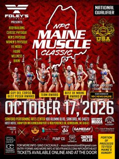 2026 NPC MAINE MUSCLE CLASSIC <br><br>OCT 17, 2026
